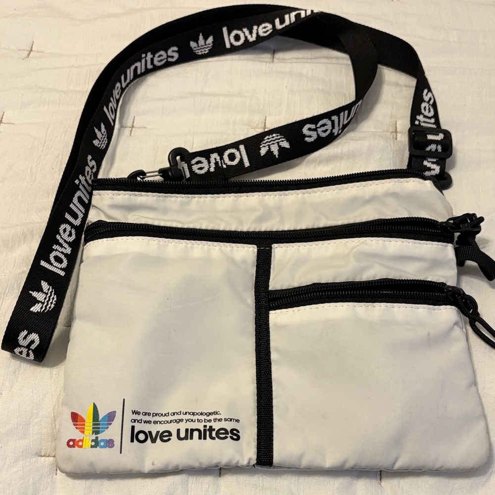Adidas Love Unites White Crossbody Bag